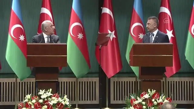 Azerbaycan Başbakanı Asadov, 'Türkiye-Azerbaycan 9. Karma Ekonomik Komisyonu Toplantısı'nın ardından konuştu (1) Azerbaycan Başbakanı Asadov, 'Türkiye-Azerbaycan 9. Karma Ekonomik Komisyonu Toplantısı'nın ardından konuştu (1)