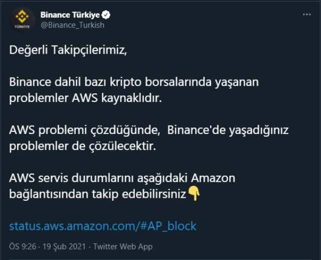 Binance çöktü mü? Binance'den resmi açıklama geldi! Binance çöktü mü? Binance'den resmi açıklama geldi!