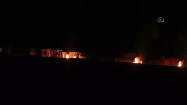 Çilek bahçelerinde 'dumanlı' don nöbeti Çilek bahçelerinde 'dumanlı' don nöbeti