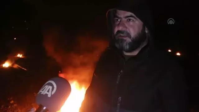 Çilek bahçelerinde 'dumanlı' don nöbeti Çilek bahçelerinde 'dumanlı' don nöbeti