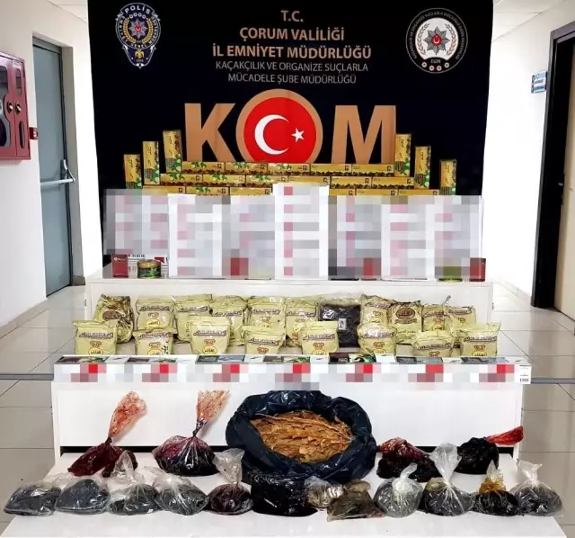 Son dakika haber... Çorum polisinden kaçak tütün operasyonu Son dakika haber... Çorum polisinden kaçak tütün operasyonu