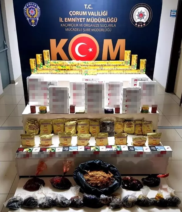 Son dakika haber... Çorum polisinden kaçak tütün operasyonu Son dakika haber... Çorum polisinden kaçak tütün operasyonu