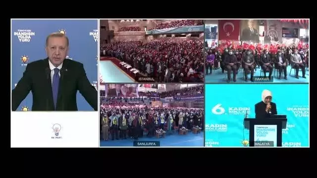 Son Dakika | Cumhurbaşkanı Erdoğan, video konferansla AK Parti İstanbul İl Kadın Kolları 6. Olağan Kongresine katıldı (2) Son Dakika | Cumhurbaşkanı Erdoğan, video konferansla AK Parti İstanbul İl Kadın Kolları 6. Olağan Kongresine katıldı (2)