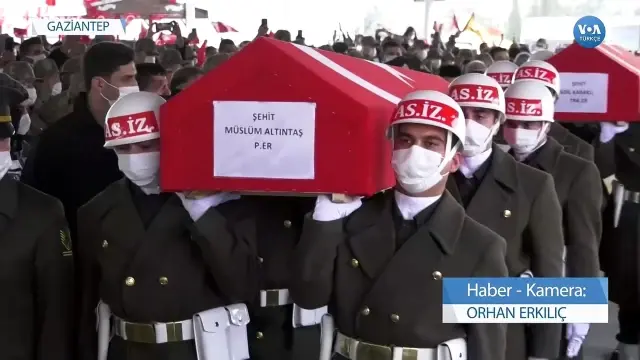 Gara'da Hayatını Kaybeden Askerler Gaziantep'te Toprağa Verildi Gara'da Hayatını Kaybeden Askerler Gaziantep'te Toprağa Verildi