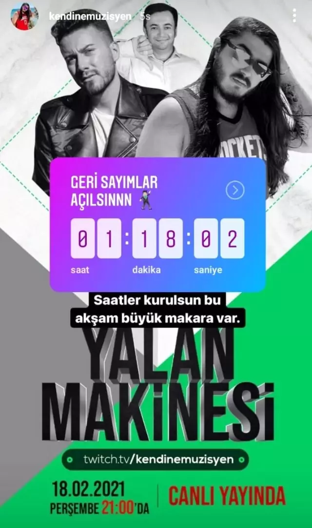 Kemal Can Parlak, Enes Batur'u Yalan Makinesine Bağladı Kemal Can Parlak, Enes Batur'u Yalan Makinesine Bağladı