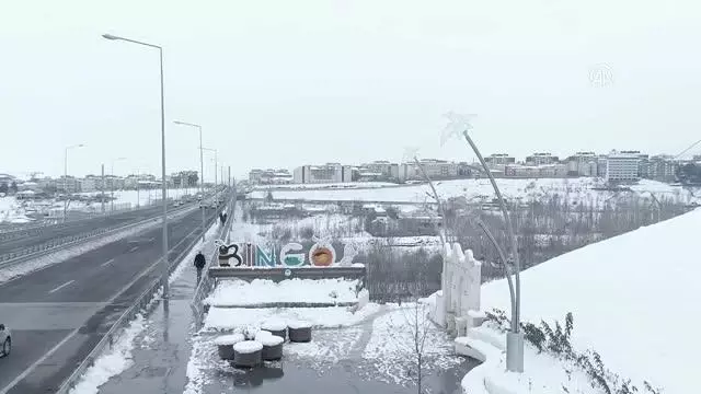 Kış güzelliği havadan görüntülendi Kış güzelliği havadan görüntülendi