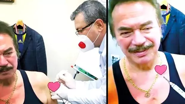 Orhan Baba aşı oldu Orhan Baba aşı oldu