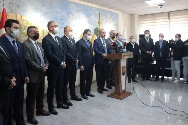 Şanlıurfa'daki belediye başkanlarından Beyazgül'e destek Şanlıurfa'daki belediye başkanlarından Beyazgül'e destek
