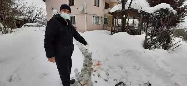 Sokaktaki kan izleri polisi harekete geçirdi Sokaktaki kan izleri polisi harekete geçirdi