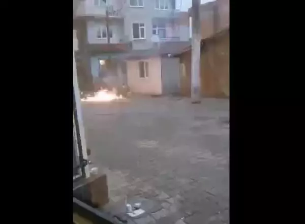 Akım yüklü tele canını hiçe sayıp, tekme attı Akım yüklü tele canını hiçe sayıp, tekme attı