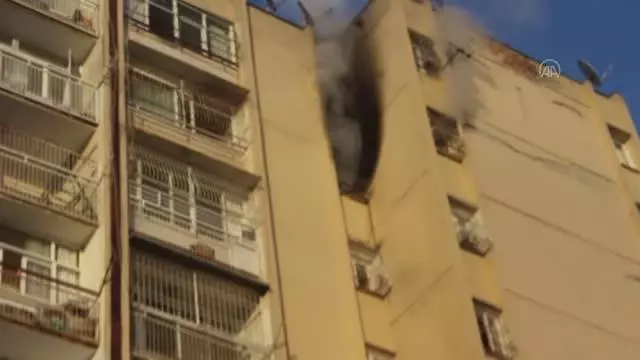 Apartmanın 9. katında çıkan yangında ev sahibi yaralandı Apartmanın 9. katında çıkan yangında ev sahibi yaralandı