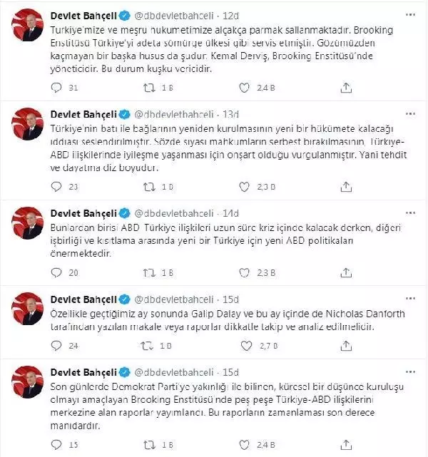 Bahçeli: PKK'yı telaffuzdan imtina edenler fitnenin reklam yüzleri, ihanetin vitrin süsleridir Bahçeli: PKK'yı telaffuzdan imtina edenler fitnenin reklam yüzleri, ihanetin vitrin süsleridir