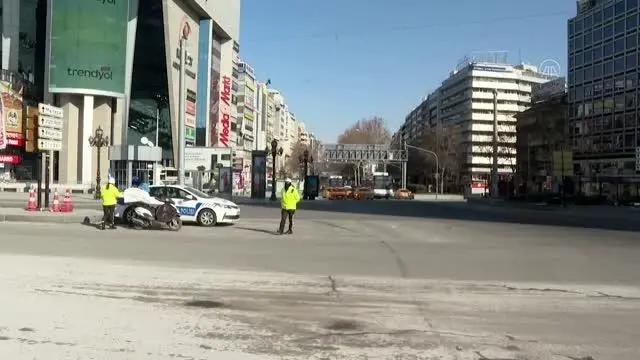 Başkent sokaklarında sessizlik hakim Başkent sokaklarında sessizlik hakim
