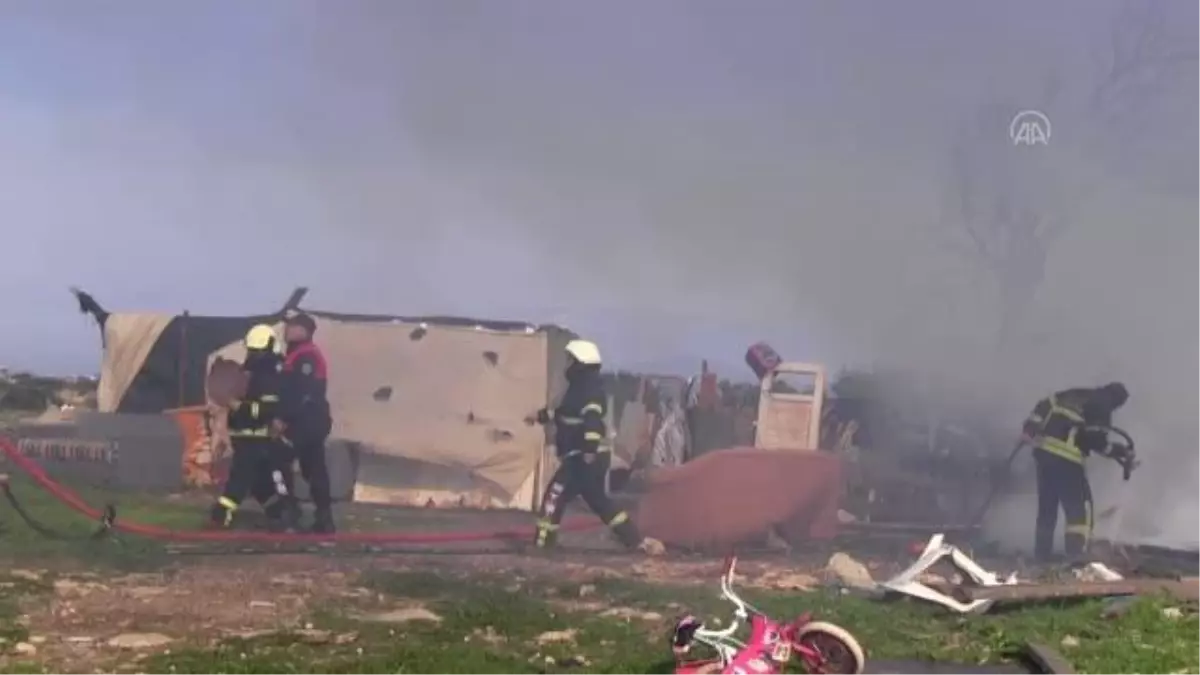 Didim'de ev yangını