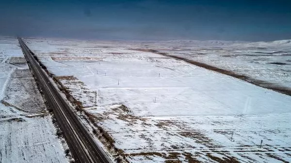 Konya Ovası'nda 'kar' çiftçiyi umutlandırdı Konya Ovası'nda 'kar' çiftçiyi umutlandırdı
