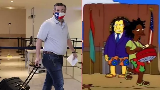 Simpsonlar yine bildi! Teksas senatörünün felaketi yaşayan şehri bırakıp tatile gitmesini 1993'te öngörmüşler Simpsonlar yine bildi! Teksas senatörünün felaketi yaşayan şehri bırakıp tatile gitmesini 1993'te öngörmüşler