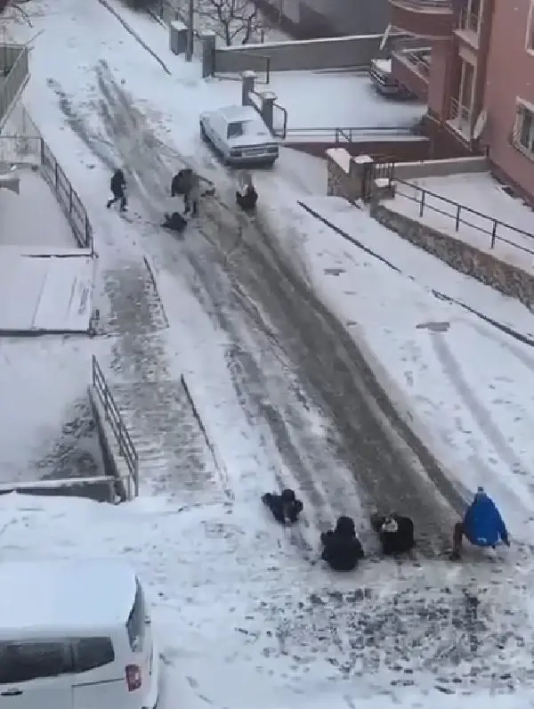 Tokatlıların 'kar' eğlencesi sosyal medyada Tokatlıların 'kar' eğlencesi sosyal medyada