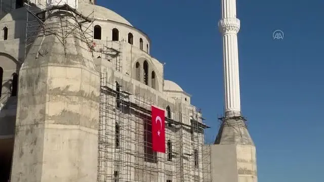 Aynı anda 10 bin kişinin ibadet edebileceği caminin kaba inşaatı tamam Aynı anda 10 bin kişinin ibadet edebileceği caminin kaba inşaatı tamam