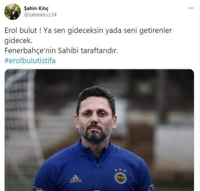 Fenerbahçe taraftarından Erol Bulut'a büyük tepki: İstifa etmesin, kovulsun Fenerbahçe taraftarından Erol Bulut'a büyük tepki: İstifa etmesin, kovulsun