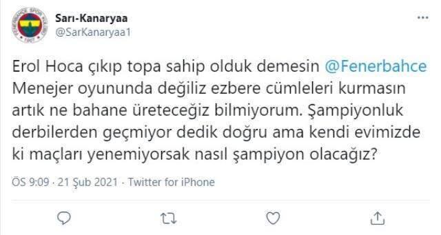 Fenerbahçe taraftarından Erol Bulut'a büyük tepki: İstifa etmesin, kovulsun Fenerbahçe taraftarından Erol Bulut'a büyük tepki: İstifa etmesin, kovulsun