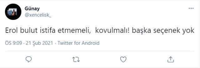 Fenerbahçe taraftarından Erol Bulut'a büyük tepki: İstifa etmesin, kovulsun Fenerbahçe taraftarından Erol Bulut'a büyük tepki: İstifa etmesin, kovulsun