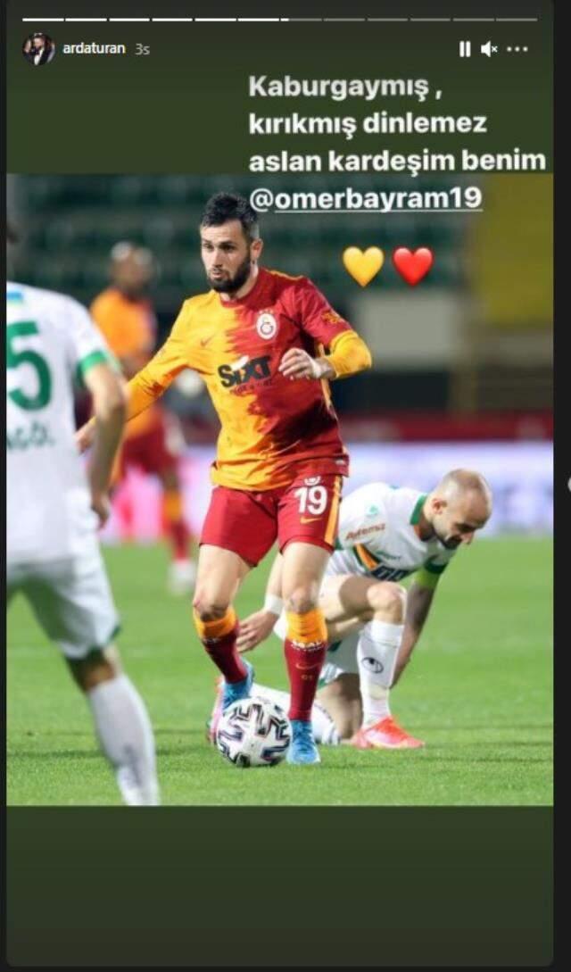 It turned out that Ömer Bayram played with a broken rib in the match where Galatasaray beat Alanyaspor 1-0