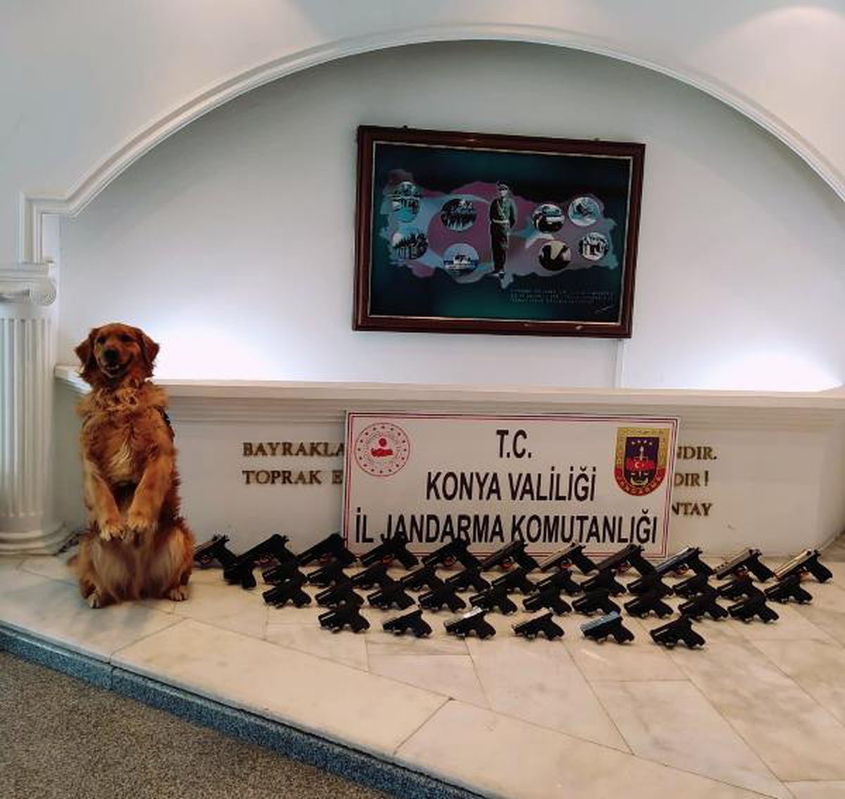 Konya'da 40 tabanca ile yakalanan 5 kişi tutuklandı