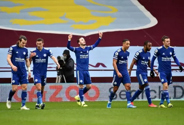 Leicester City, Aston Villa deplasmanında kazandı Leicester City, Aston Villa deplasmanında kazandı