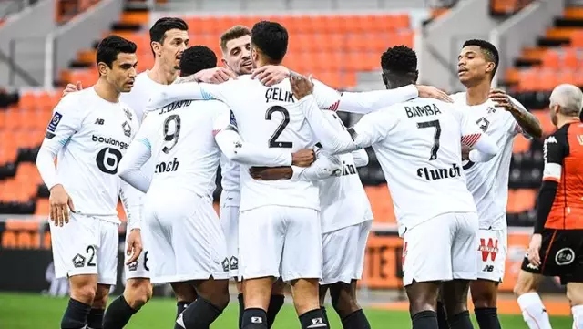 Lille took the lead by beating Lorient 4-1 on the road Lille took the lead by beating Lorient 4-1 on the road