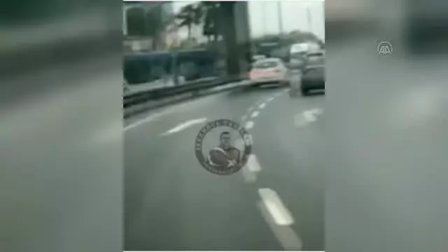 Trafikte makas atan sürücü yakalandı Trafikte makas atan sürücü yakalandı