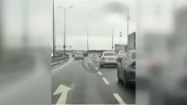Trafikte makas atan sürücü yakalandı Trafikte makas atan sürücü yakalandı