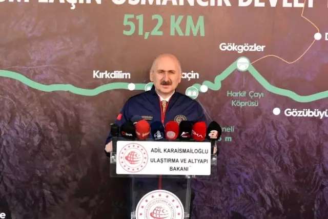 Kırkdilim Tünelleri'ndeki T2 tünelinde ışık görme töreni Kırkdilim Tünelleri'ndeki T2 tünelinde ışık görme töreni