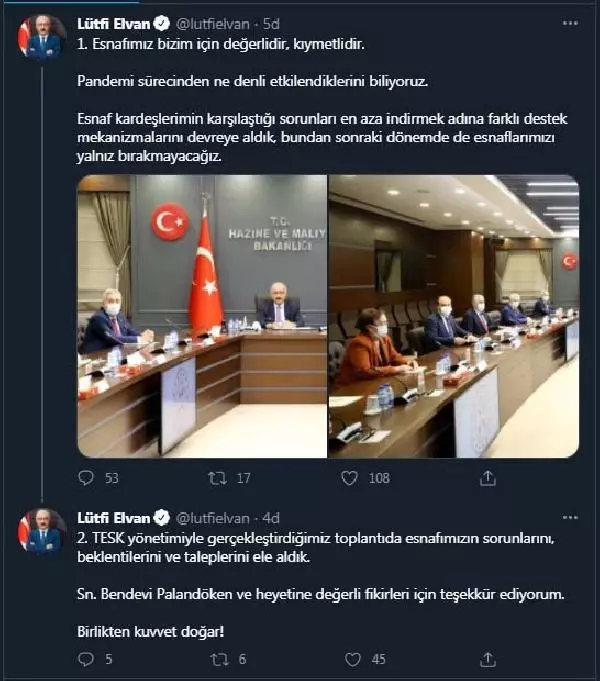 Bakan Elvan: Esnafımızı yalnız bırakmayacağız Bakan Elvan: Esnafımızı yalnız bırakmayacağız