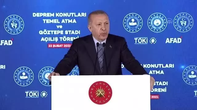 Cumhurbaşkanı Erdoğan, video konferans yöntemiyle Gürsel Aksel Stadı'nın açılışına katıldı (2) Cumhurbaşkanı Erdoğan, video konferans yöntemiyle Gürsel Aksel Stadı'nın açılışına katıldı (2)
