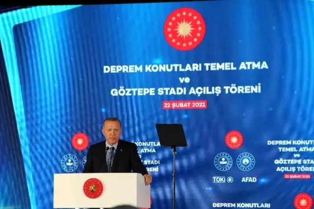 Cumhurbaşkanı Erdoğan, video konferans yöntemiyle Gürsel Aksel Stadı'nın açılışına katıldı (2) Cumhurbaşkanı Erdoğan, video konferans yöntemiyle Gürsel Aksel Stadı'nın açılışına katıldı (2)