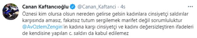 Kaftancıoğlu'ndan sosyal medyada çirkin saldırıya uğrayan Özlem Zengin'e destek: Saldırı kabul edilemez