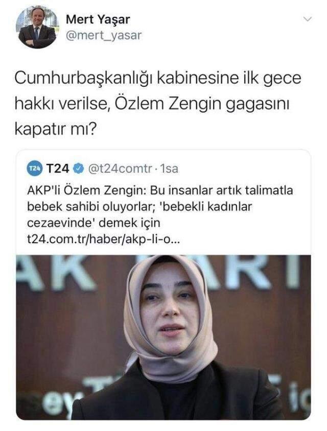 Özlem Zengin hakkındaki paylaşıma soruşturma! Siyasilerden tepki yağdı Özlem Zengin hakkındaki paylaşıma soruşturma! Siyasilerden tepki yağdı