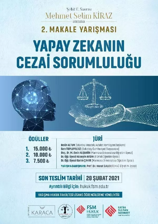 Son dakika haberi! FSMVÜ öğrencilerinden şehit savcı Kiraz'ın anısına makale yarışması Son dakika haberi! FSMVÜ öğrencilerinden şehit savcı Kiraz'ın anısına makale yarışması
