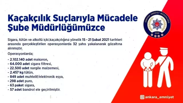 2 ton 457 kilogram kaçak tütün ele geçirildi 2 ton 457 kilogram kaçak tütün ele geçirildi