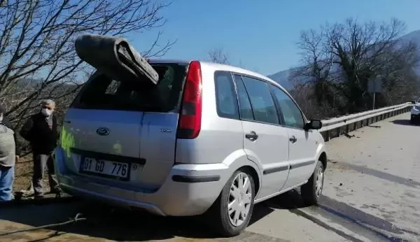 Bariyer ok gibi saplandı Bariyer ok gibi saplandı