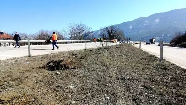 Bariyer ok gibi saplandı Bariyer ok gibi saplandı