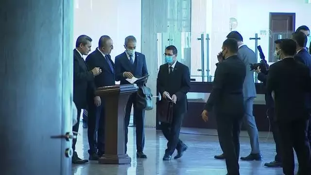 Dışişleri Bakanı Çavuşoğlu, Türkmenistan Dışişleri Bakanı Meredov'la ortak basın toplantısında konuştu Açıklaması Dışişleri Bakanı Çavuşoğlu, Türkmenistan Dışişleri Bakanı Meredov'la ortak basın toplantısında konuştu Açıklaması