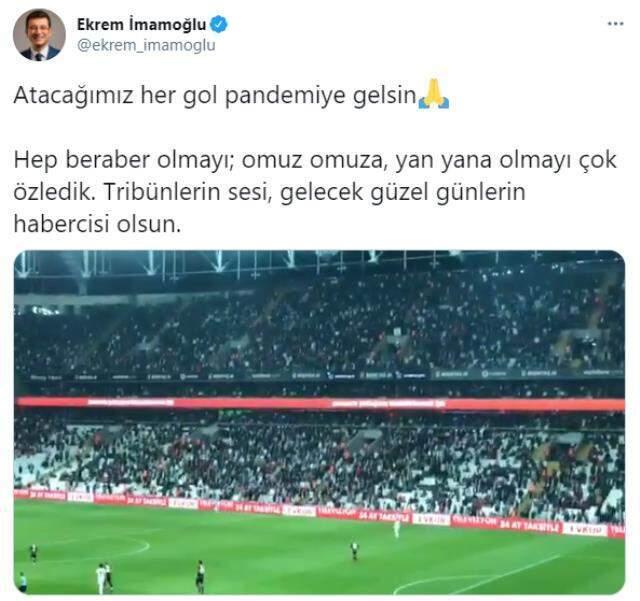 Cumhurbaşkanı Erdoğan'ın 'Gollere devam' paylaşımına Ekrem İmamoğlu sessiz kalmadı Cumhurbaşkanı Erdoğan'ın 'Gollere devam' paylaşımına Ekrem İmamoğlu sessiz kalmadı