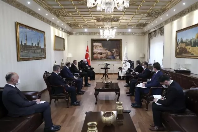 Diyanet İşleri Başkanı Erbaş, Kuzey Makedonya İslam Birliği Başkanı Fetahu'yu kabul etti Diyanet İşleri Başkanı Erbaş, Kuzey Makedonya İslam Birliği Başkanı Fetahu'yu kabul etti