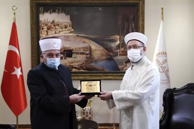 Diyanet İşleri Başkanı Erbaş, Kuzey Makedonya İslam Birliği Başkanı Fetahu'yu kabul etti Diyanet İşleri Başkanı Erbaş, Kuzey Makedonya İslam Birliği Başkanı Fetahu'yu kabul etti
