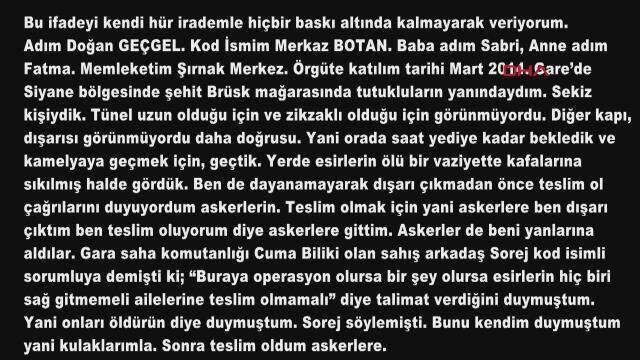 Gara'da vatandaşlarımızı şehit eden hainlerin korkunç itirafları ortaya çıktı: İnfaz talimatı verildi