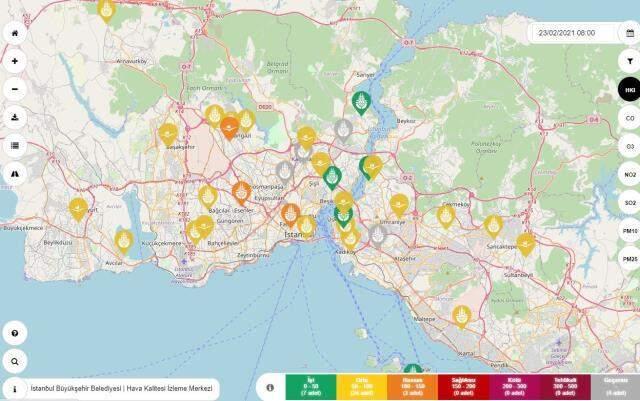 İstanbul'da korkutan görüntü! Hava kirliliği Sultangazi, Aksaray, Esenler, Bağcılar ve Kadıköy'de 'hassas' seviyeye ulaştı İstanbul'da korkutan görüntü! Hava kirliliği Sultangazi, Aksaray, Esenler, Bağcılar ve Kadıköy'de 'hassas' seviyeye ulaştı