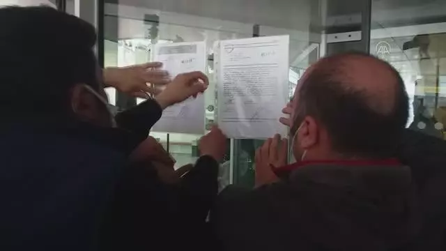 Kartal Belediyesine grev kararı asıldı Kartal Belediyesine grev kararı asıldı