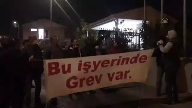 Maltepe Belediyesinde işçiler greve başladı Maltepe Belediyesinde işçiler greve başladı