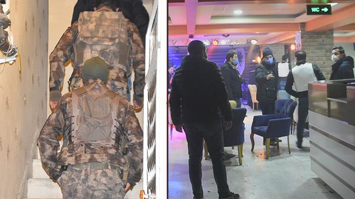 'Silahla 20 kişi rehin alındı' ihbarına giden polis, mühürlü kafede 20 kişiyi parti yaparken yakaladı